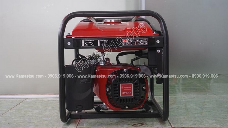 Máy phát điện Huspanda H2600 được trang bị động cơ 5.5HP