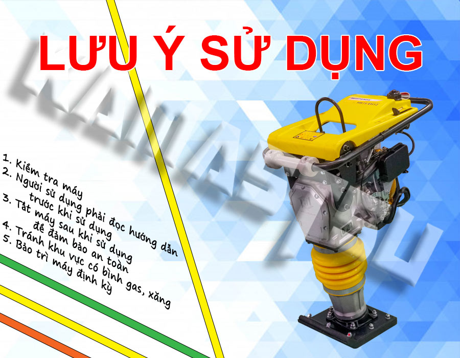 Lưu ý khi sử dụng máy đầm đất Huspanda HR 75 EH12